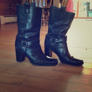 Leather boots
